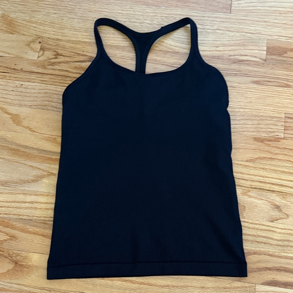 Athleta renew racerback tank in black, size small